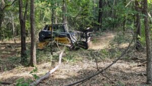 Forestry Mulching Machine Clearing Wooded Property